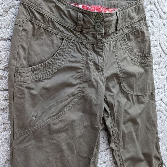 MEC Khaki green hiking trail crop pants size 2 @L1 - Picture 5 of 10